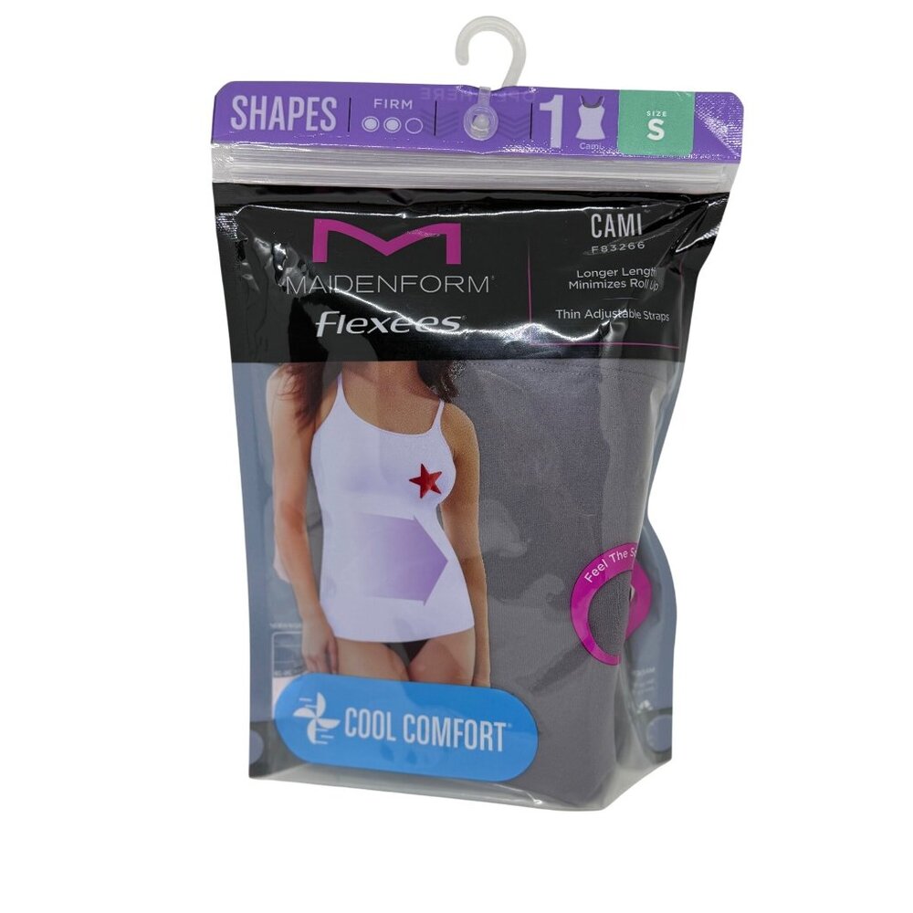 NWT Maidenform Flexees Cami F83266 Small Firm Adjustable Straps Longer Length‎
